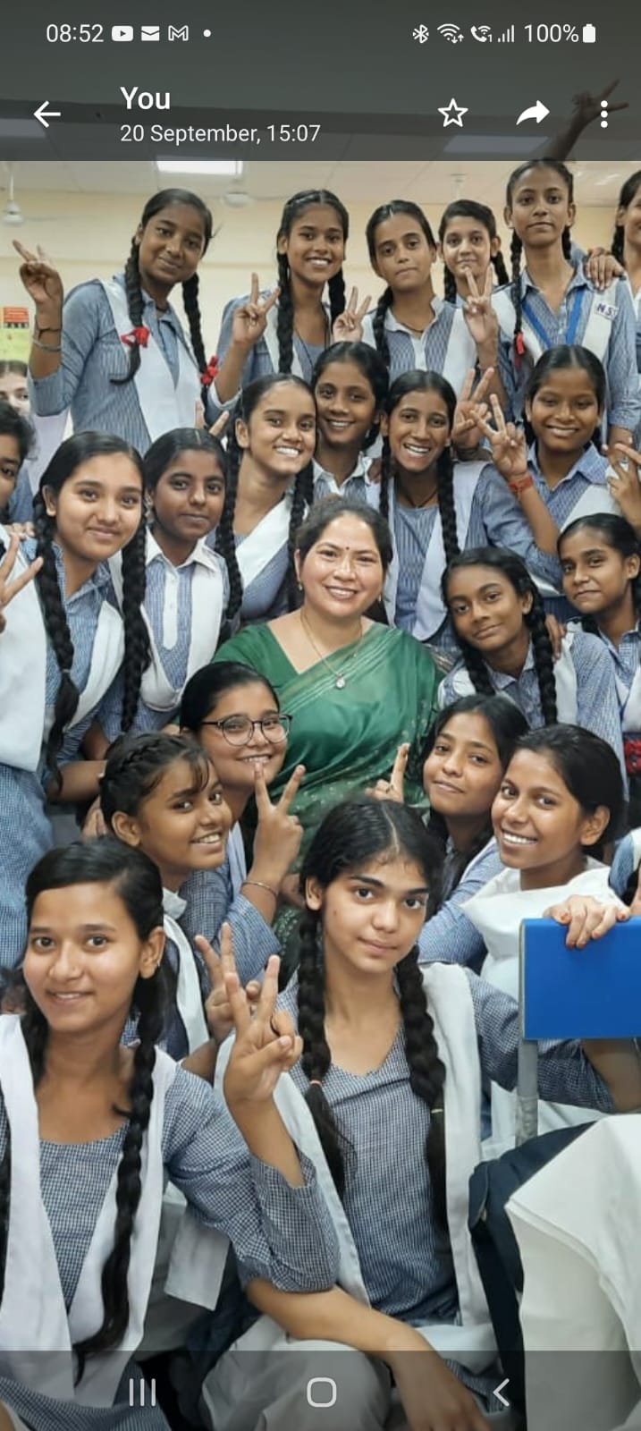 Live interaction workshop with govt girl school as an enterpreneur