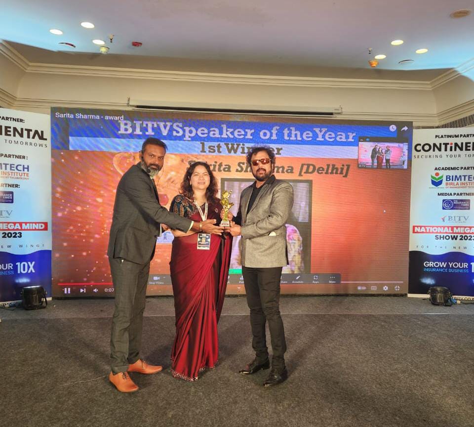 Taking Award  for Best Speaker